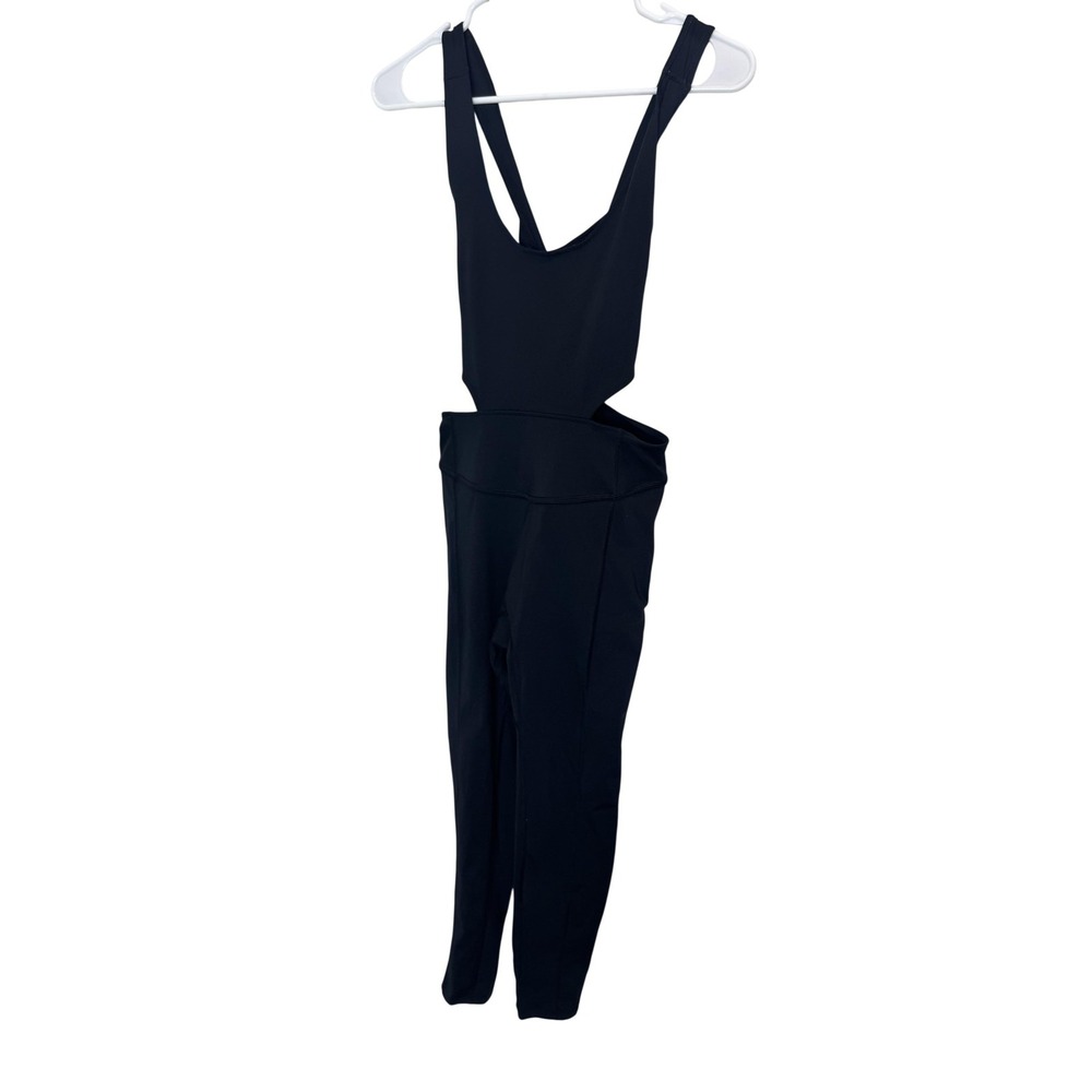 FP Movement Unitard Romper Womens Small Black Sleeveless Cutout One Piece
